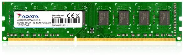 ADATA 8GB DDR3L-1600MHz ADATA CL11 1,35V (ADDU1600W8G11-S)