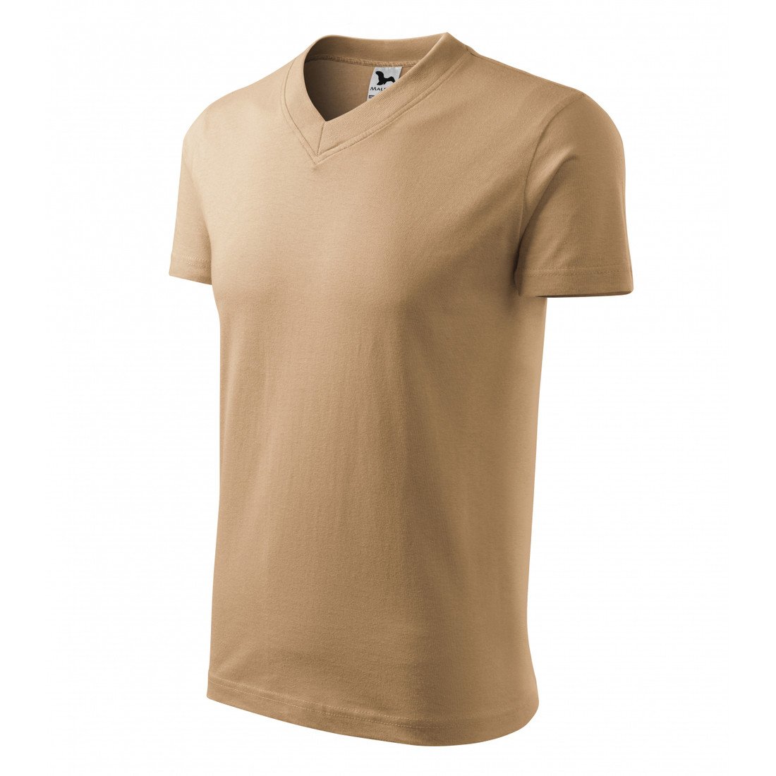 Tričko unisex Malfini V-Neck - béžové, XL