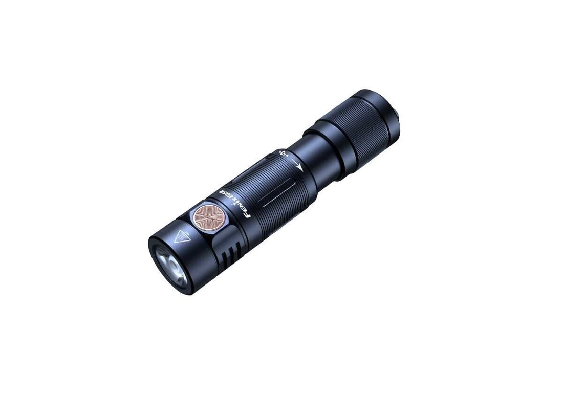 Kapesní nabíjecí svítilna E05R / 400 lm Fenix® – Černá (Barva: Černá)