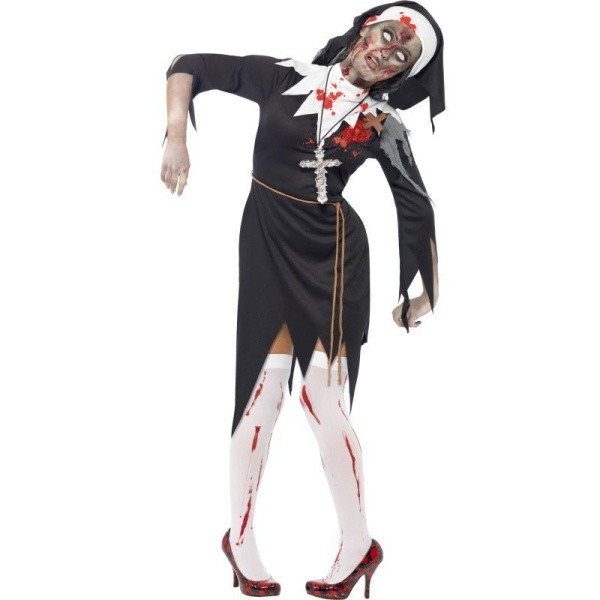 Kostým dámský Zombie Jeptiška vel. S