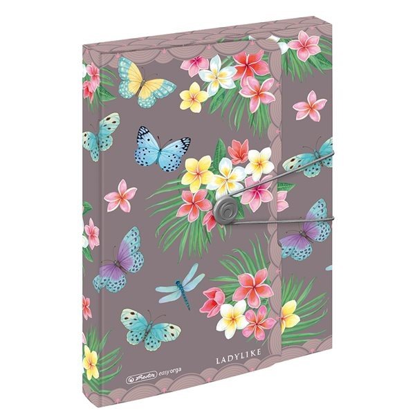 Herlitz Box na spisy A4/4 cm PP Ladylike - Motýlci