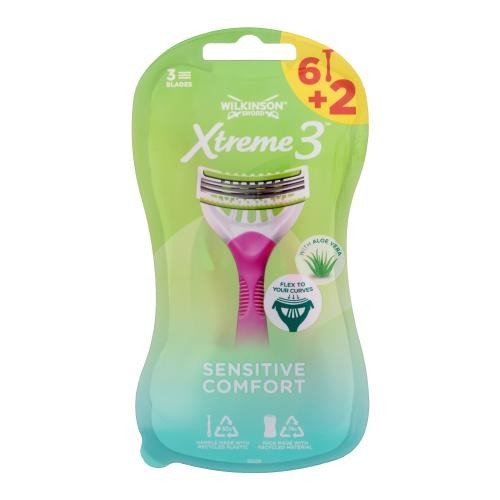 Wilkinson Sword Xtreme 3 Sensitive Comfort 8 ks jednorázová holítka pro citlivou pokožku pro ženy