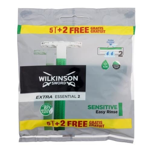 Wilkinson Sword Extra Essential 2 Sensitive 7 ks jednorázová holítka pro muže