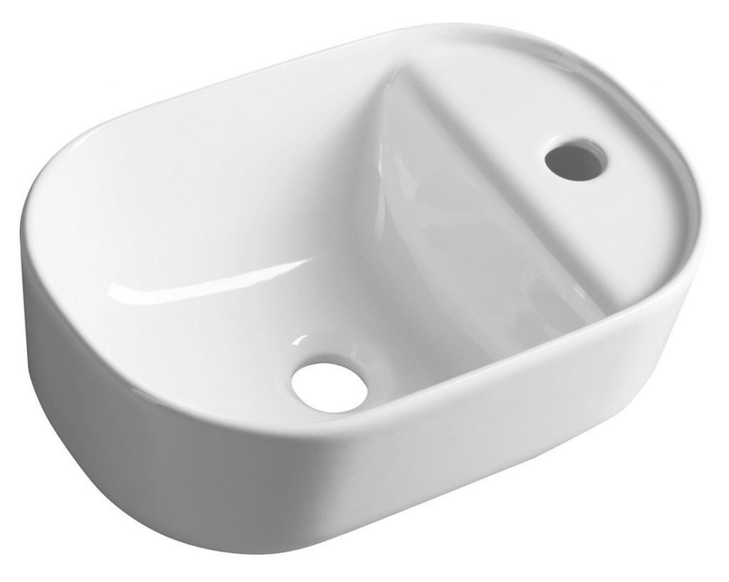 SAPHO MANAKI keramické umyvadlo 42x28 cm, bílá TU0076