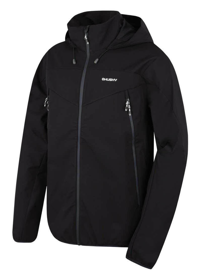 Husky Sonny M S, black Pánská softshell bunda