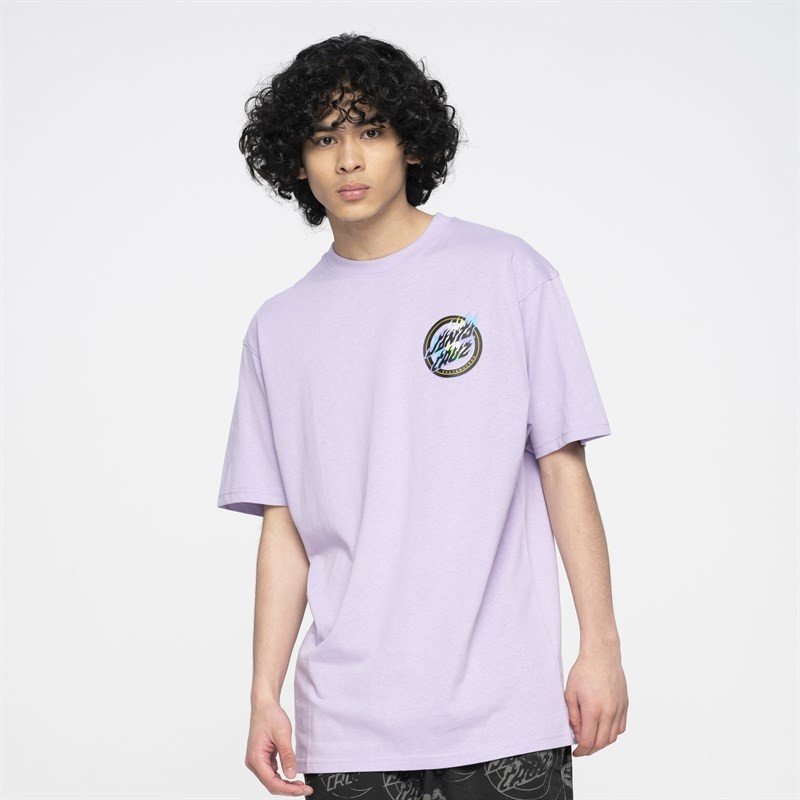 triko SANTA CRUZ - Holo Flamed Dot T-Shirt Digital Lavender (DIGITAL LAVENDER) velikost: S