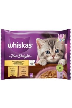 Whiskas kaps. Pure Delight Junior drůb. v želé 4x85g