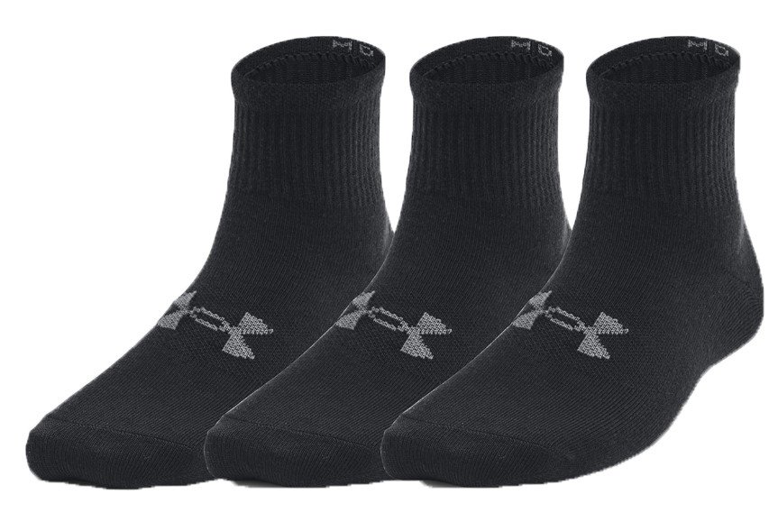 Ponožky Under Armour UA Essential 3pk Qtr Yth-BLK