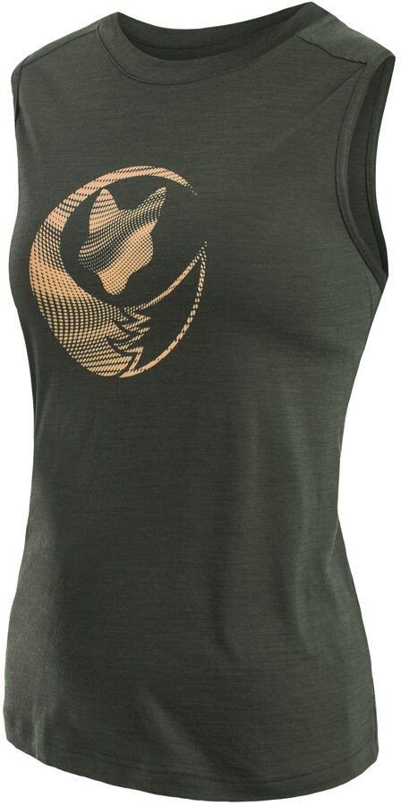 SENSOR MERINO AIR FOX dámské triko bez rukávu olive green Velikost: S