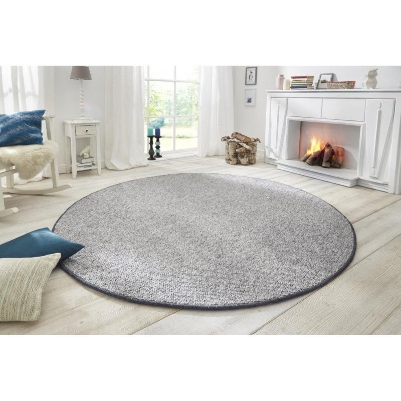 BT Carpet - Hanse Home koberce Kusový koberec Wolly 102840 kruh - 133x133 (průměr) kruh cm Šedá