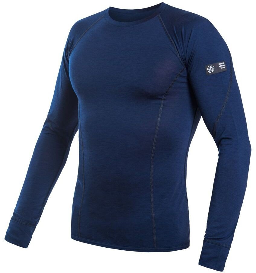 SENSOR MERINO ACTIVE pánské triko dl.rukáv deep blue Velikost: XL