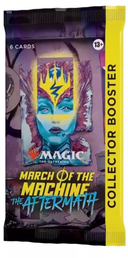 Karetní hra Magic: The Gathering March of the Machine: The Aftermath - Collector Booster (6 karet) - 0195166213897