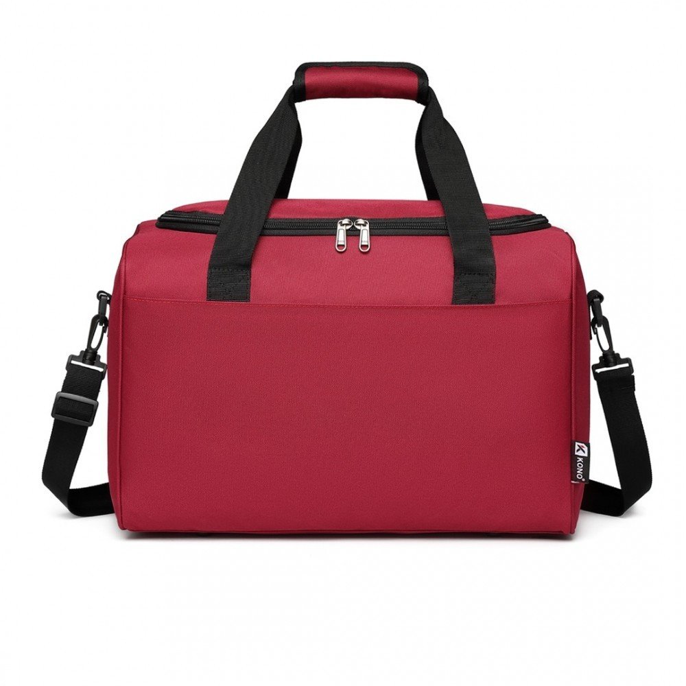 Příruční cestovní taška Kono Oxford - burgundská červená  - 20L