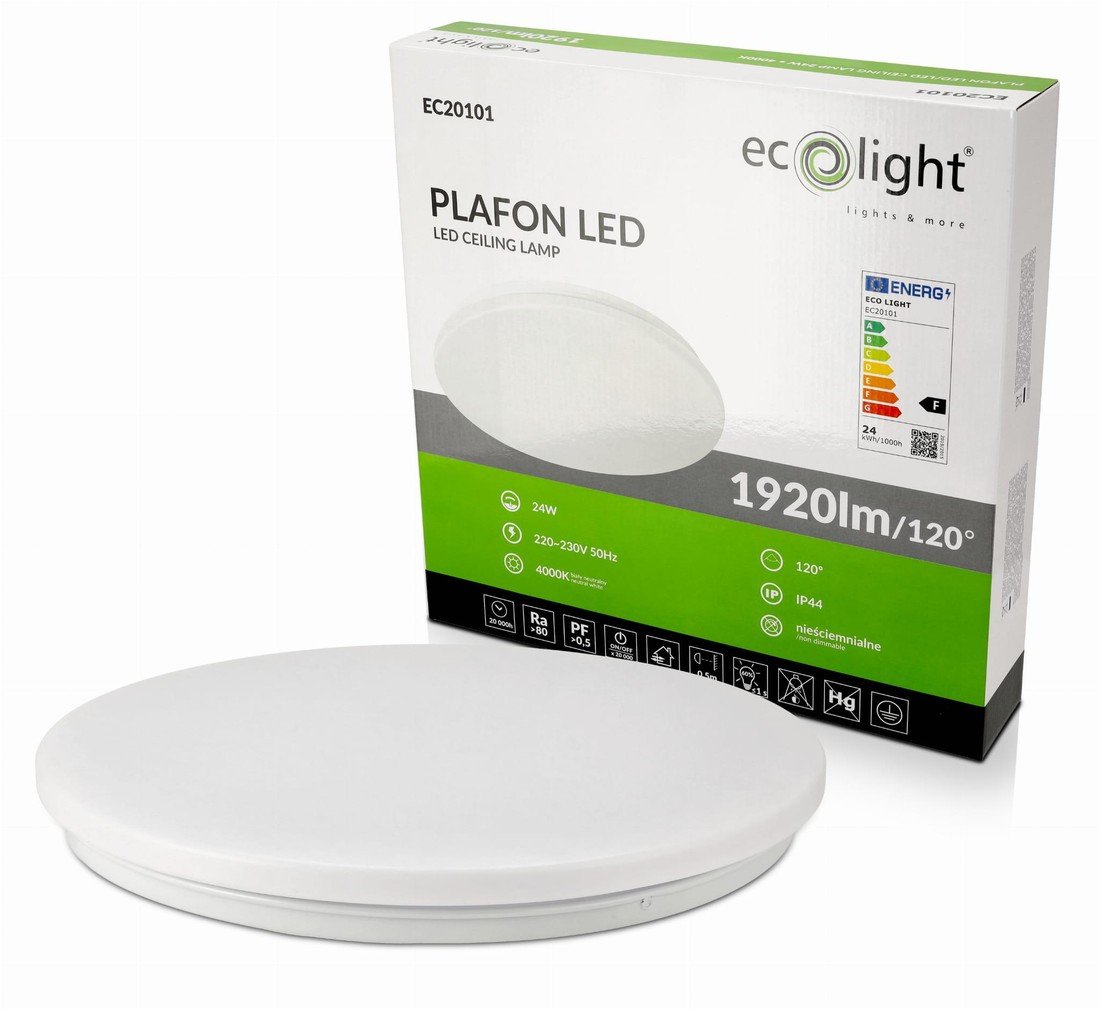 Berge LED stropní svítidlo - 24W - IP44 - neutrální bílá