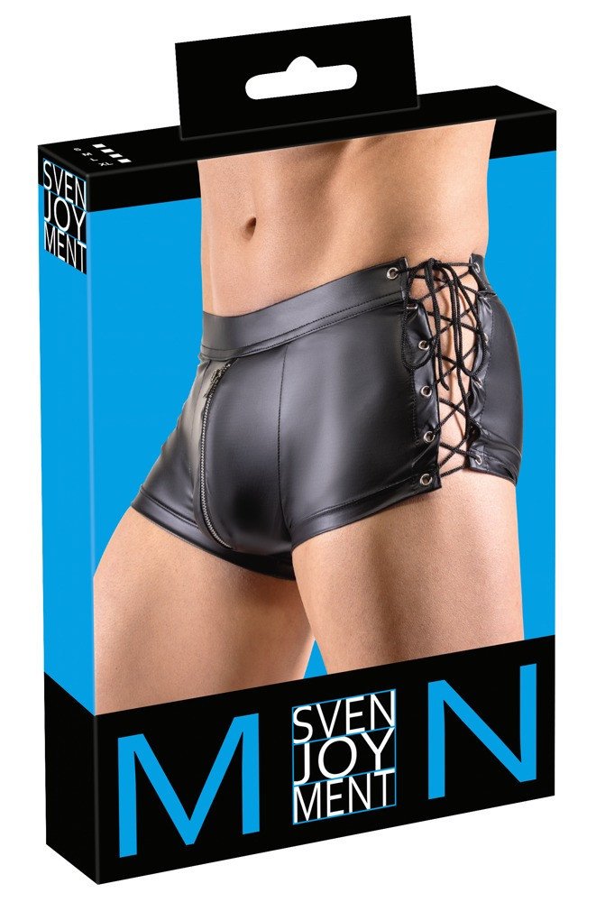 Svenjoyment - side lace-up matte boxer (black)