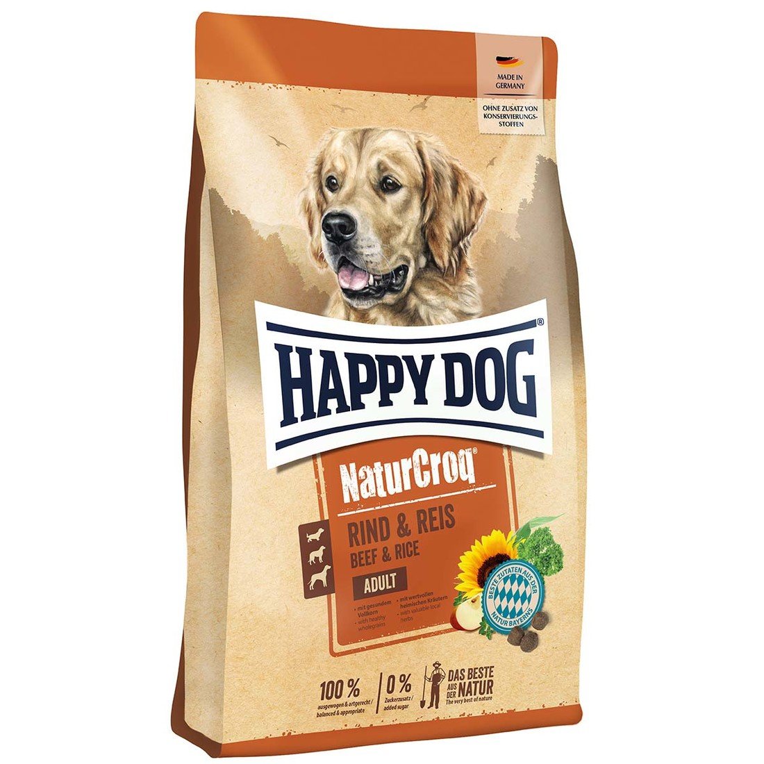 Happy Dog NaturCroq hovězí a rýže 15 kg
