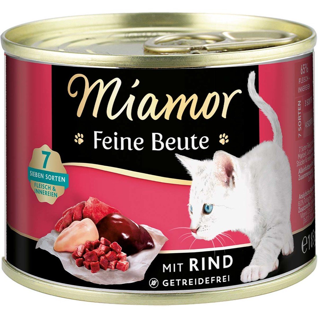 Miamor Feine Beute, Hovězí 12 × 185 g