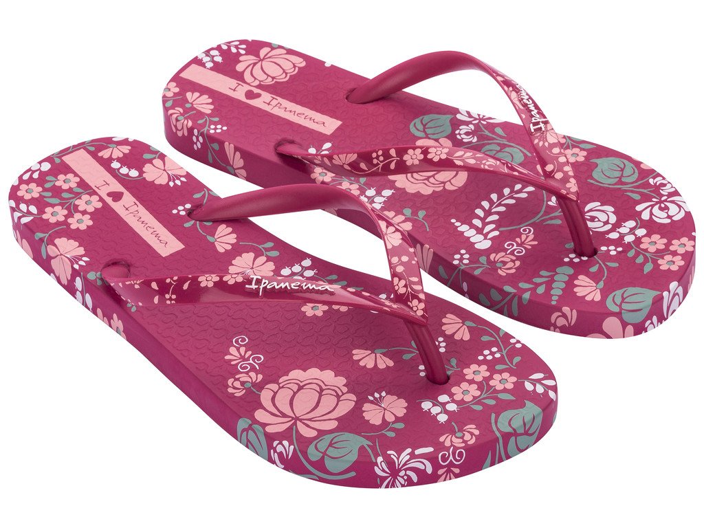 Ipanema Flower Bomb 26890-AE073 Dámské žabky bordó 35-36