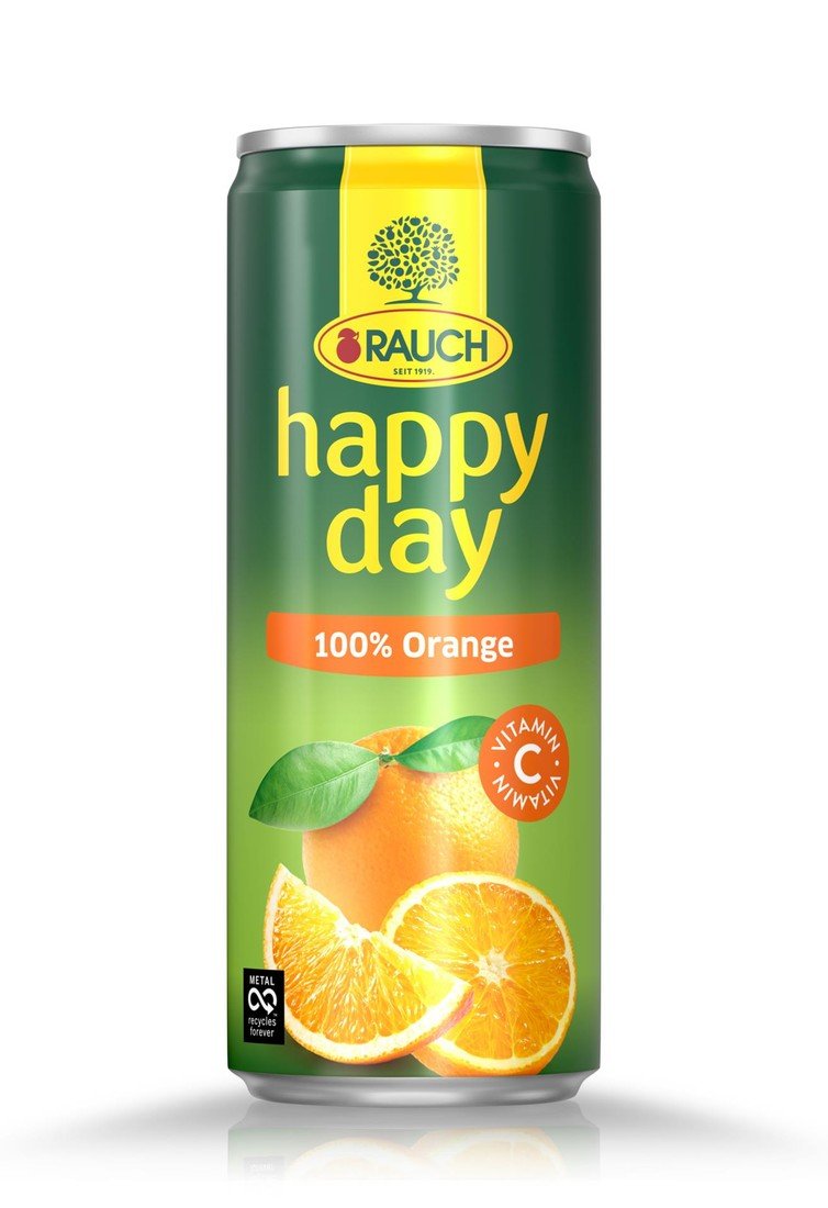 Happy Day Džus Happy Day - pomeranč, 24x 0,33 l, plech