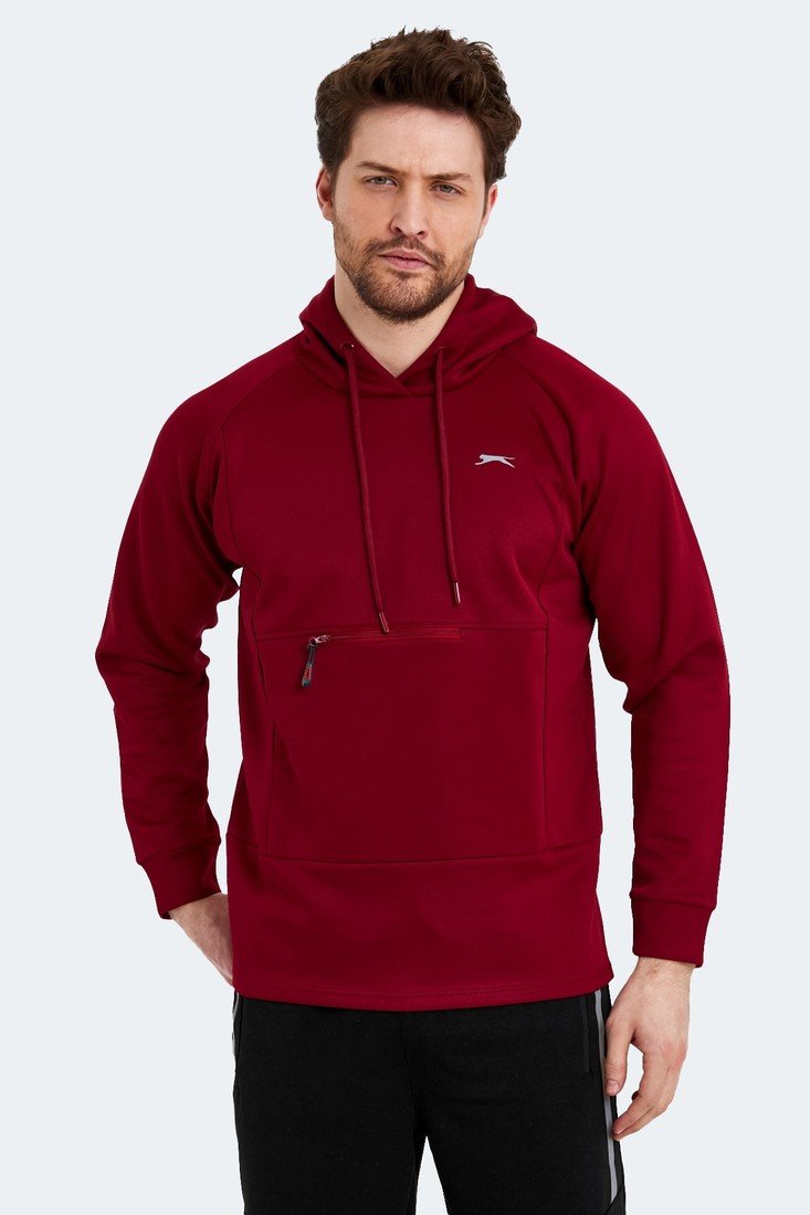 Slazenger Sports Sweatshirt - Burgundy - Regular fit