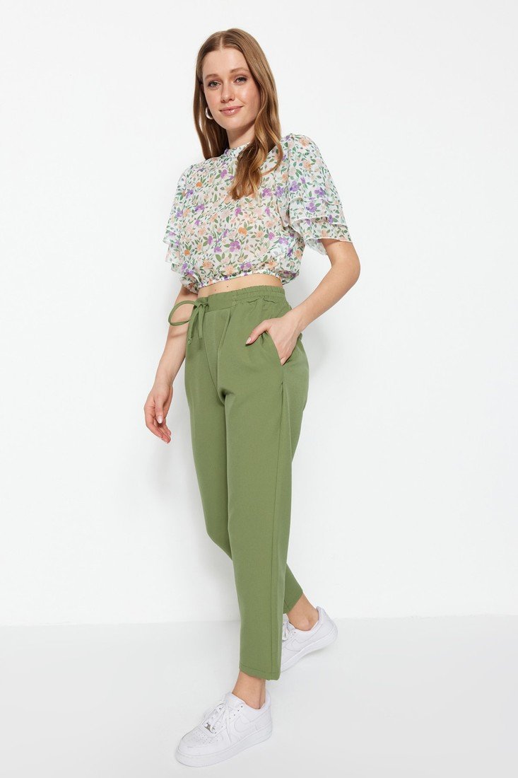 Trendyol Pants - Khaki - Carrot pants
