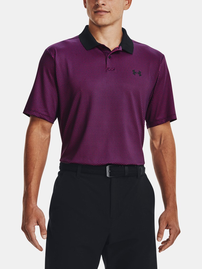 Under Armour Tričko UA Perf 3.0 Printed Polo-BLK - Pánské