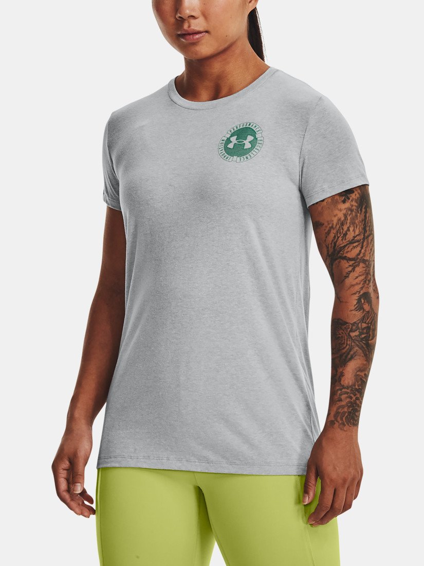 Under Armour Tričko UA COLLEGIATE VARSITY SS-GRY - Dámské