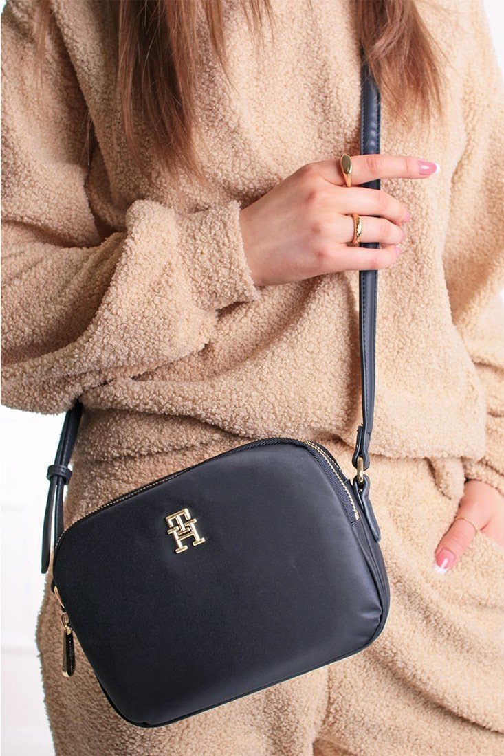 Tmavě modrá crossbody kabelka Small Monogram Crossbody Bag