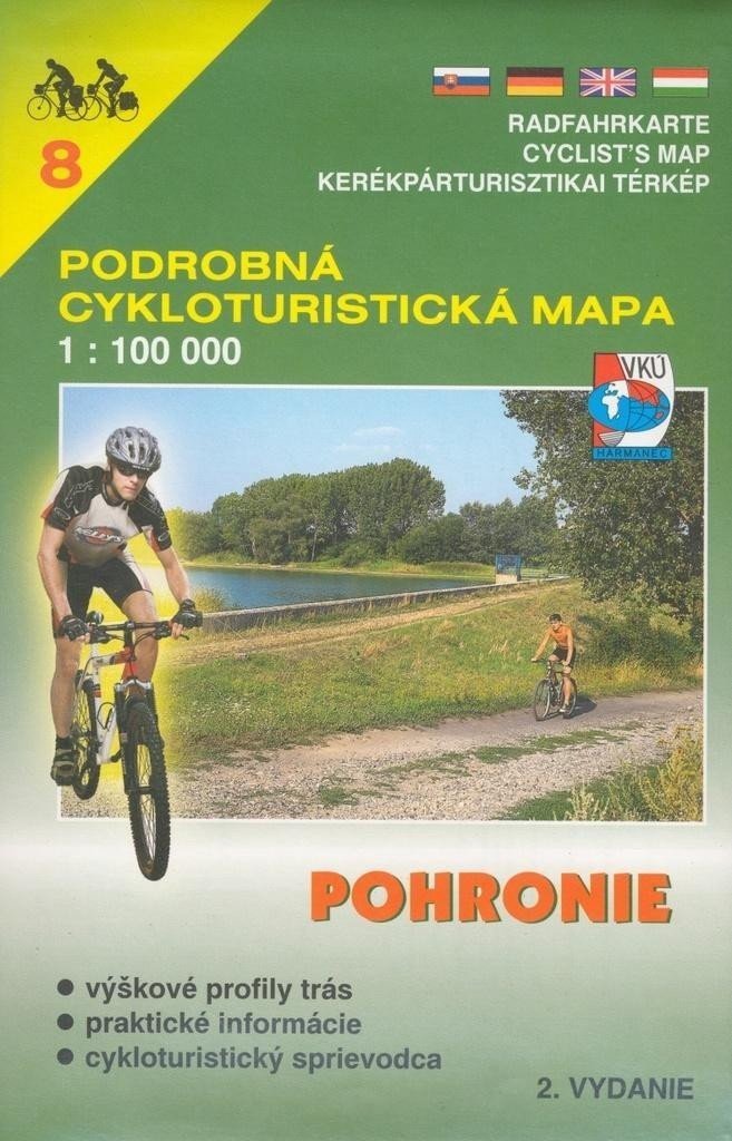 VKUC 8 cyklo Pohronie 1:100 000 / cyklomapa