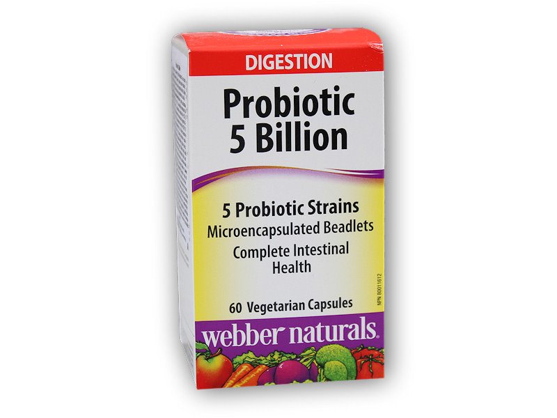 Webber Naturals Probiotic 5 Billion 60 kapslí