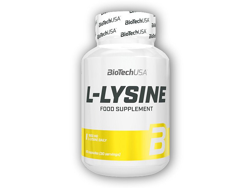 BioTech USA L-Lysine 90 kapslí