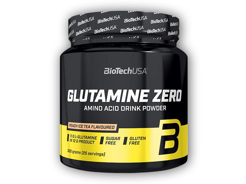 BioTech USA Glutamine Zero 300g Varianta: broskvový ledový čaj
