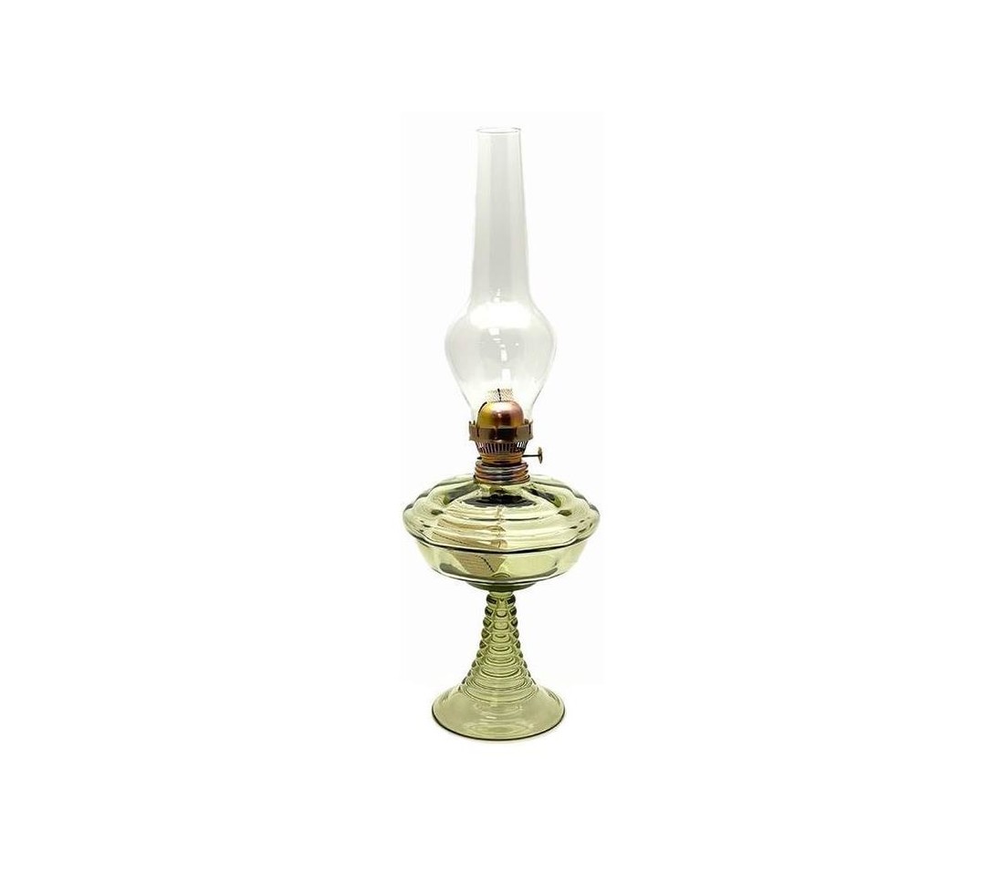 Floriánova huť Petrolejová lampa DROBĚNA 50 cm zelená