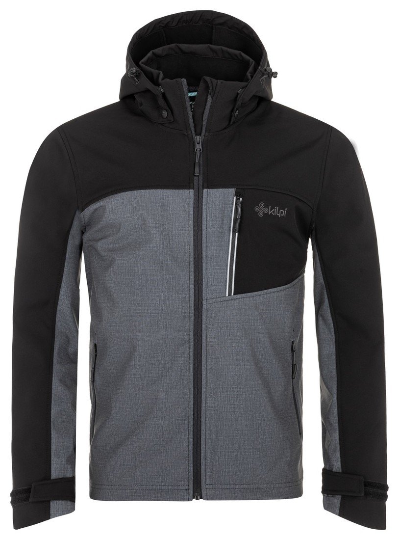 Pánská softshelová bunda kilpi ravio-m tmavě šedá 3xl