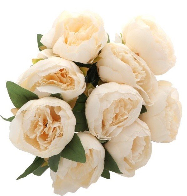 Kytice umělá Pivoňka Ivory
