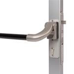 LOCINOX PUSHBAR H 1400 - paniková hrazda pro zadlabací zámky LOCINOX, délka 1400 mm, pro křídlové branky a dveře