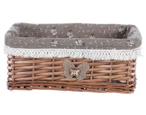 Proutěný košík Eman, hnědý malý