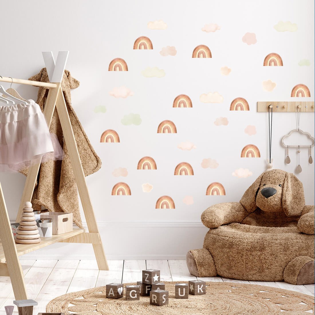 Samolepka na zeď Ourbaby wall sticker mini rainbows 34753-0,