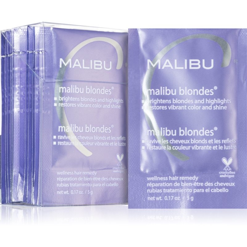 Malibu C Wellness Hair Remedy Malibu Blondes intenzivní kúra pro blond a melírované vlasy 12x5 g