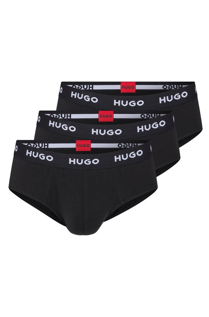 3PACK pánské slipy Hugo Boss černé (50469763 001) XXL