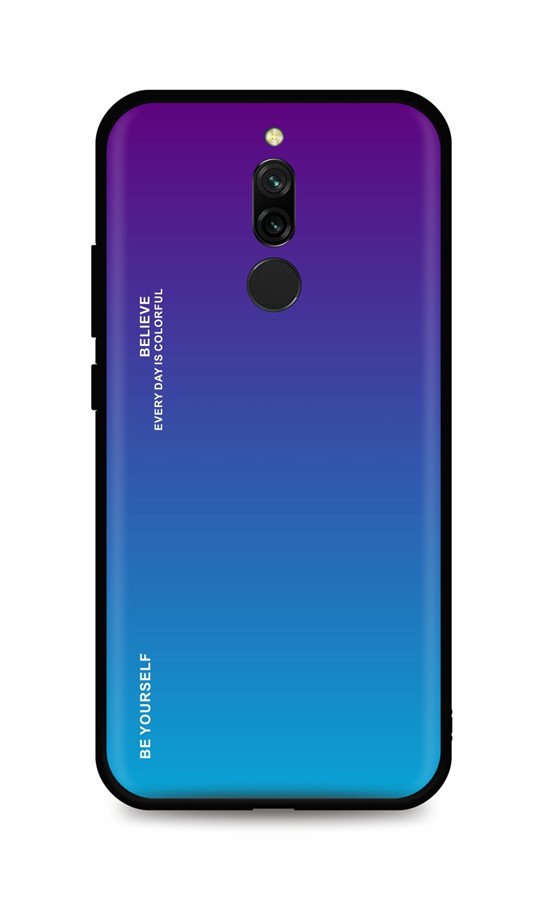 Kryt TopQ LUXURY Xiaomi Redmi 8 pevný duhový purpurový 93938