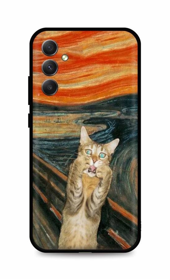 Kryt TopQ Samsung A34 Scared Cat 93808