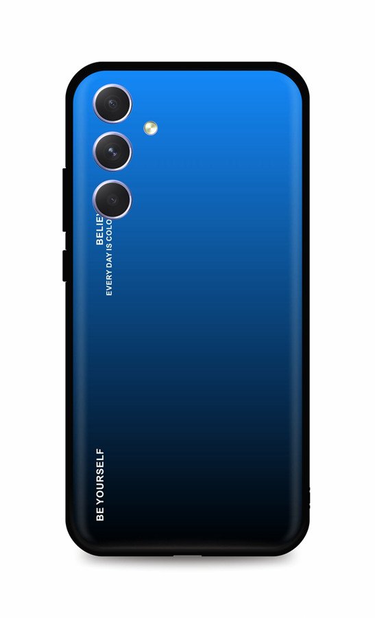 Kryt TopQ LUXURY Samsung A54 5G pevný duhový modrý 93192