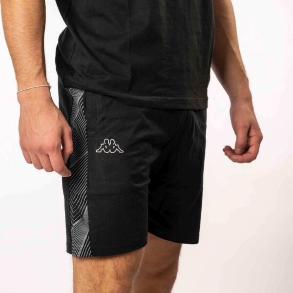 Kappa LOGO EVEIG Pánské šortky, černá, velikost L