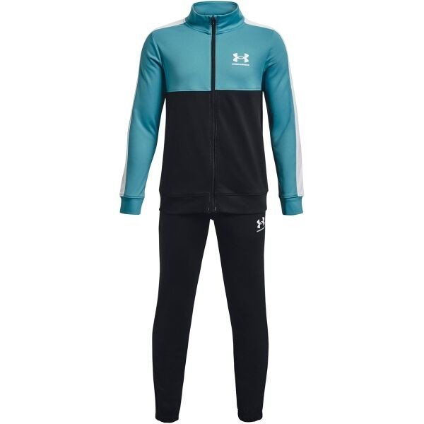 Under Armour CB KNIT TRACK SUIT Chlapecká sportovní souprava, černá, velikost XS