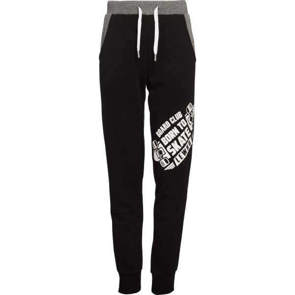 Lewro YENDER Chlapecké tepláky, černá, velikost 164-170