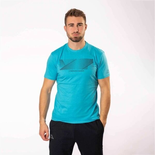 Kappa LOGO EZARU Pánské triko, světle modrá, velikost XL