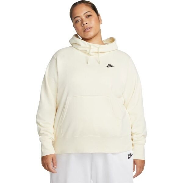 Nike NSW CLUB FLC FNL HOODIE PLUS Dámská mikina, žlutá, velikost 2x