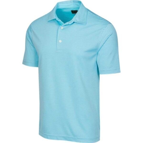 GREGNORMAN PROTEK ML75 STRIPE POLO Pánské golfové polo triko, tyrkysová, velikost XL