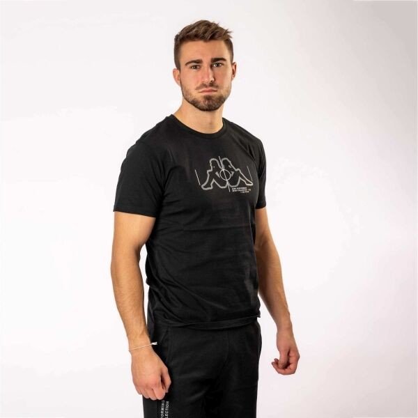 Kappa LOGO ELLENGO Pánské triko, černá, velikost S